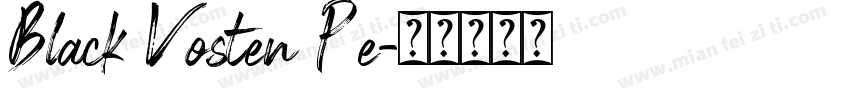 Black Vosten Pe字体转换